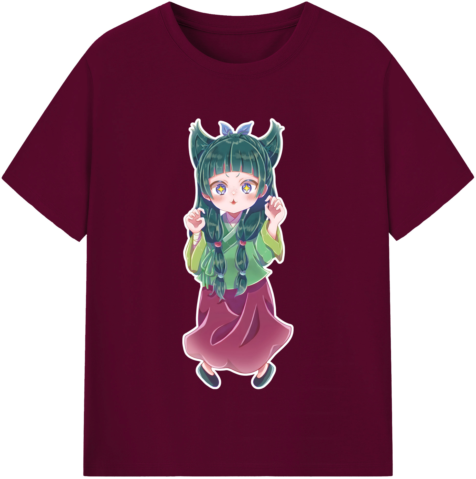 （画像用） 薬屋のひとりごと The Apothecary Diaries レディースカジュアルプリントTシャツ（綿100％）